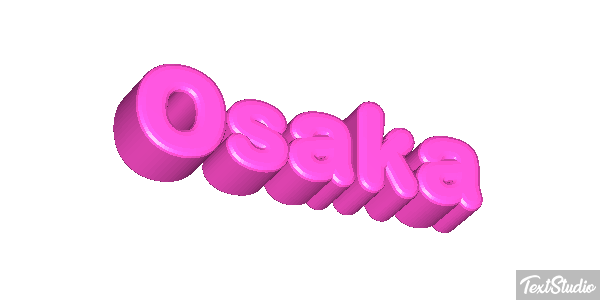Osaka Texteffekt
