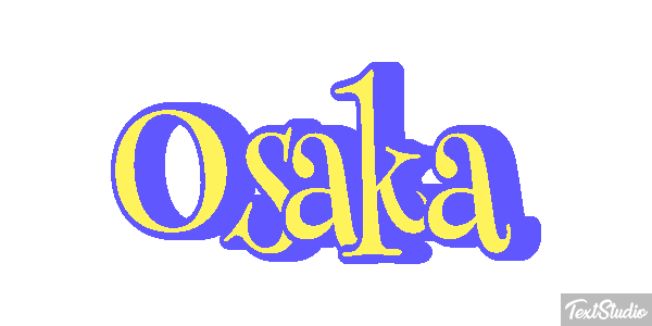 Osaka Texteffekt