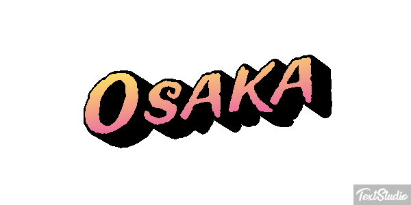 Osaka Texteffekt