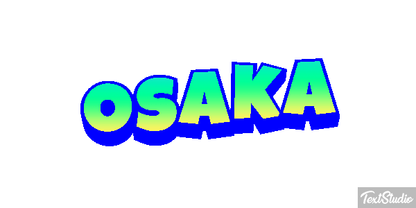 Osaka Texteffekt