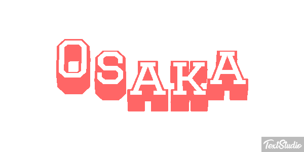 Osaka Texteffekt