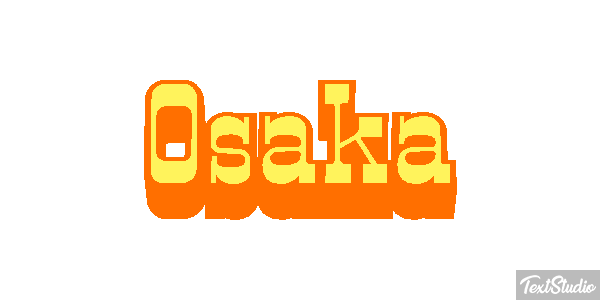 Osaka Texteffekt