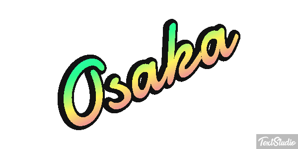 Osaka Texteffekt