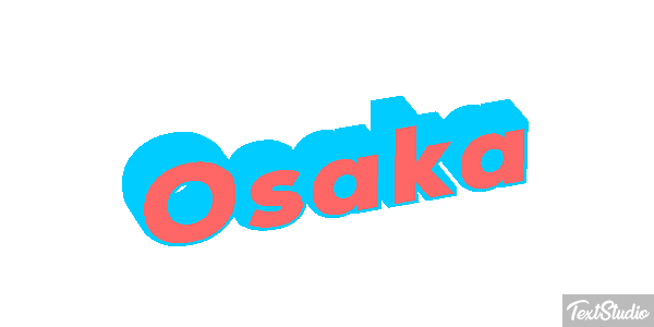 Osaka Texteffekt