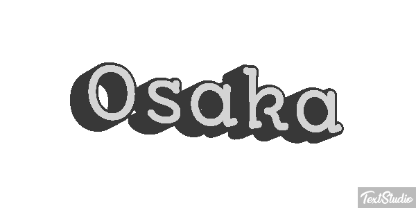 Osaka Texteffekt