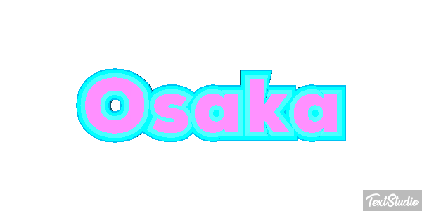 Osaka Texteffekt