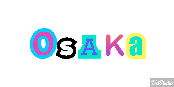 Osaka Texteffekt