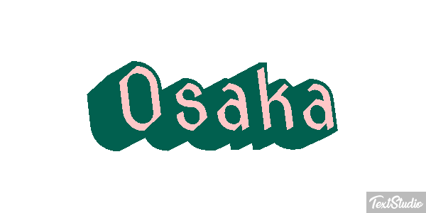 Osaka Texteffekt