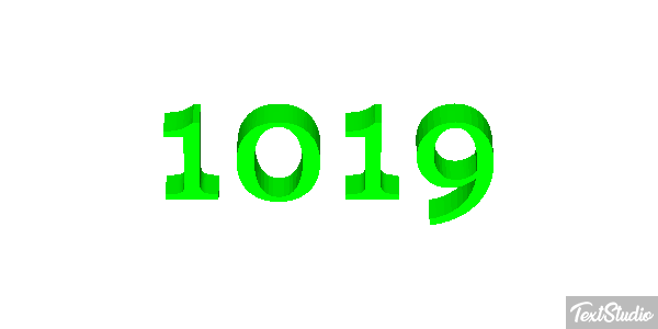 1019 Text effect