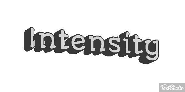 Intensity Text effect