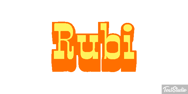 Rubi Text effect