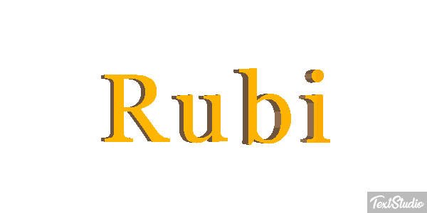 Rubi Text effect