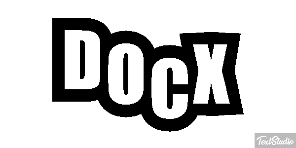 DOCX Text effect