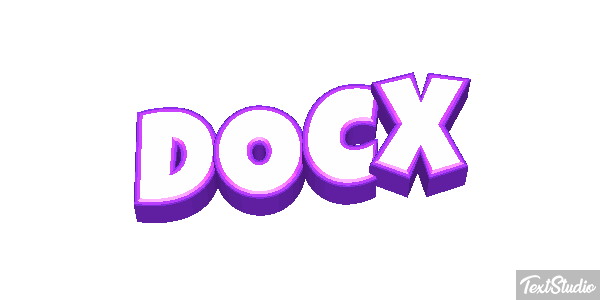 DOCX Text effect