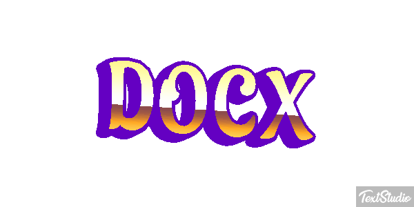 DOCX Text effect