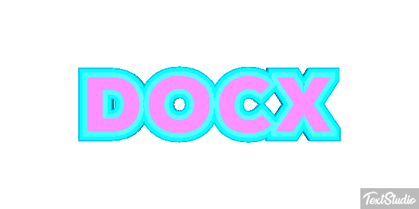 DOCX Text effect
