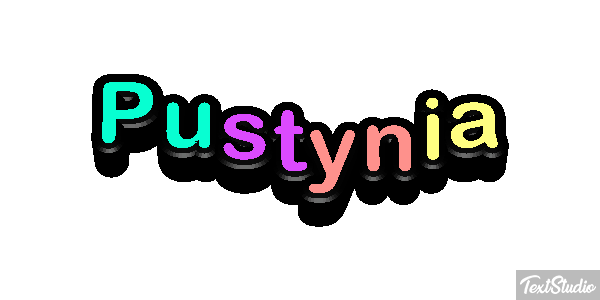 Pustynia Efekt tekstowy