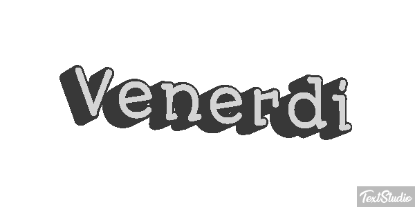Venerdì Text effect