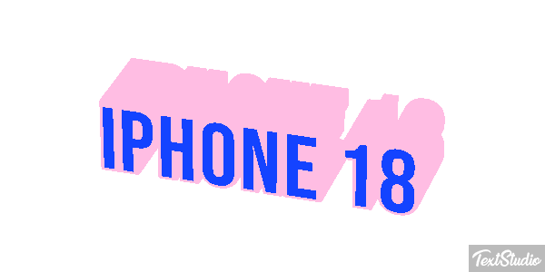 IPhone 18 Text effect