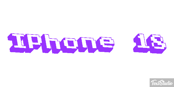 IPhone 18 Text effect