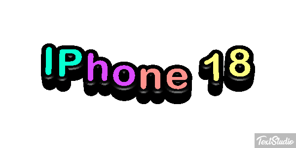 IPhone 18 Text effect