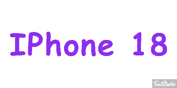 IPhone 18 Text effect