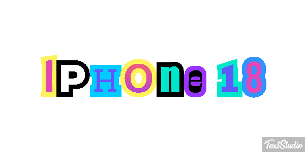 IPhone 18 Text effect