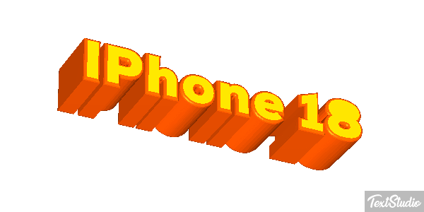IPhone 18 Text effect