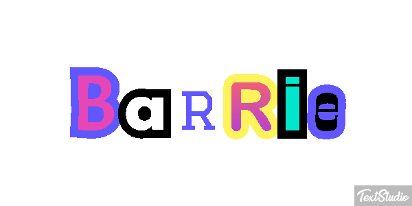 Barrie Text effect