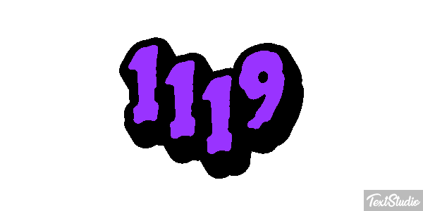 1119 Text effect