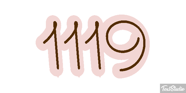 1119 Text effect