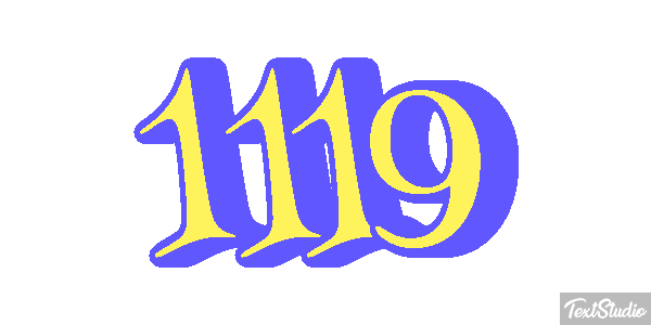 1119 Text effect