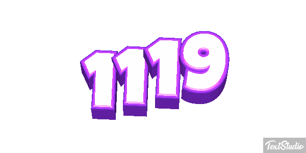 1119 Text effect