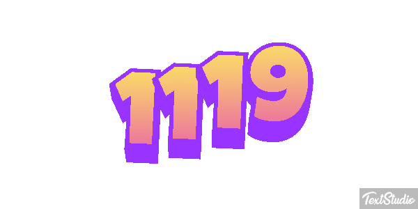 1119 Text effect