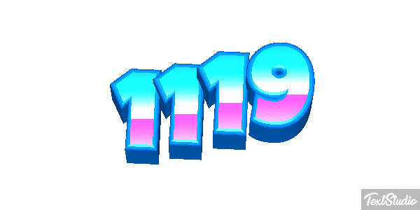 1119 Text effect