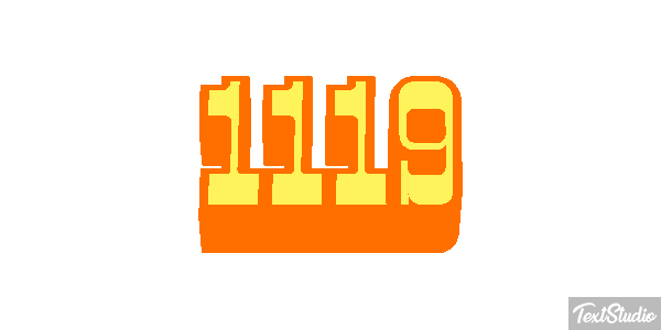 1119 Text effect