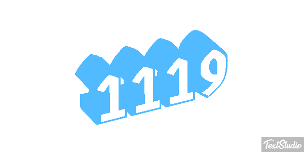 1119 Text effect