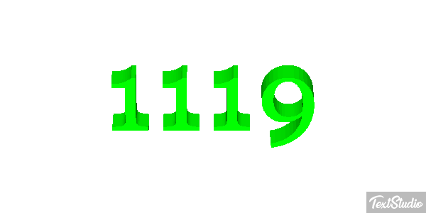 1119 Text effect