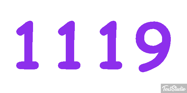 1119 Text effect
