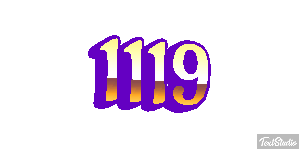 1119 Text effect
