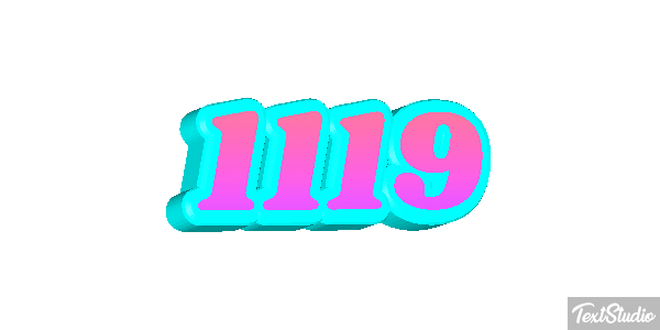 1119 Text effect