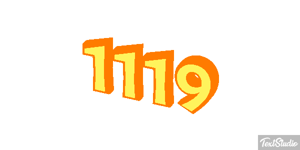 1119 Text effect