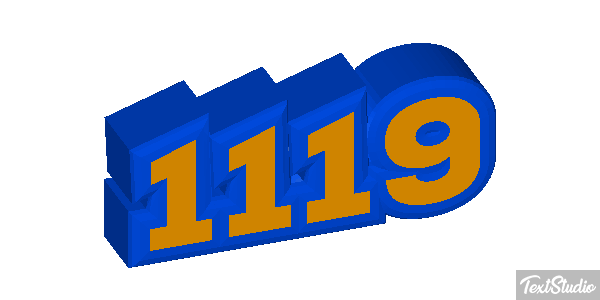 1119 Text effect