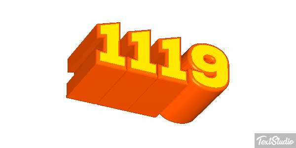 1119 Text effect