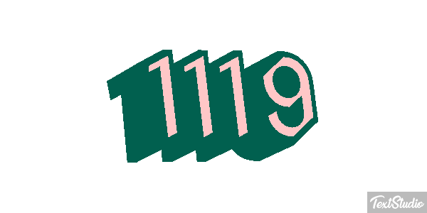 1119 Text effect