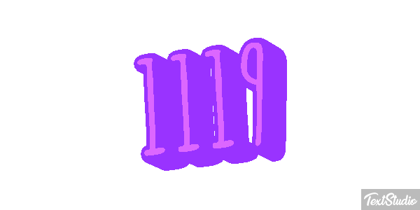 1119 Text effect