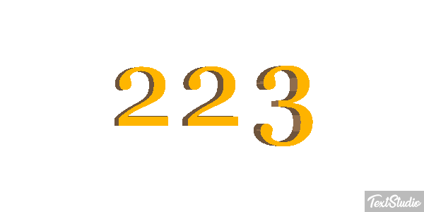 223 Texteffekt