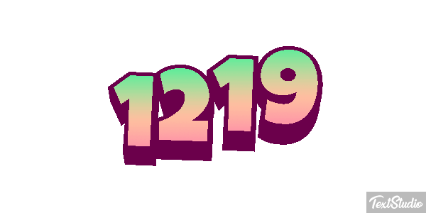 1219 Text effect