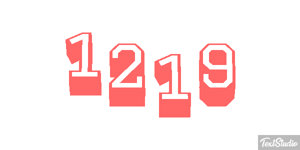 1219 Text effect