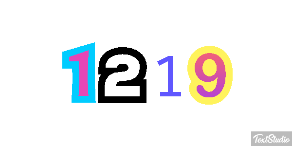1219 Text effect